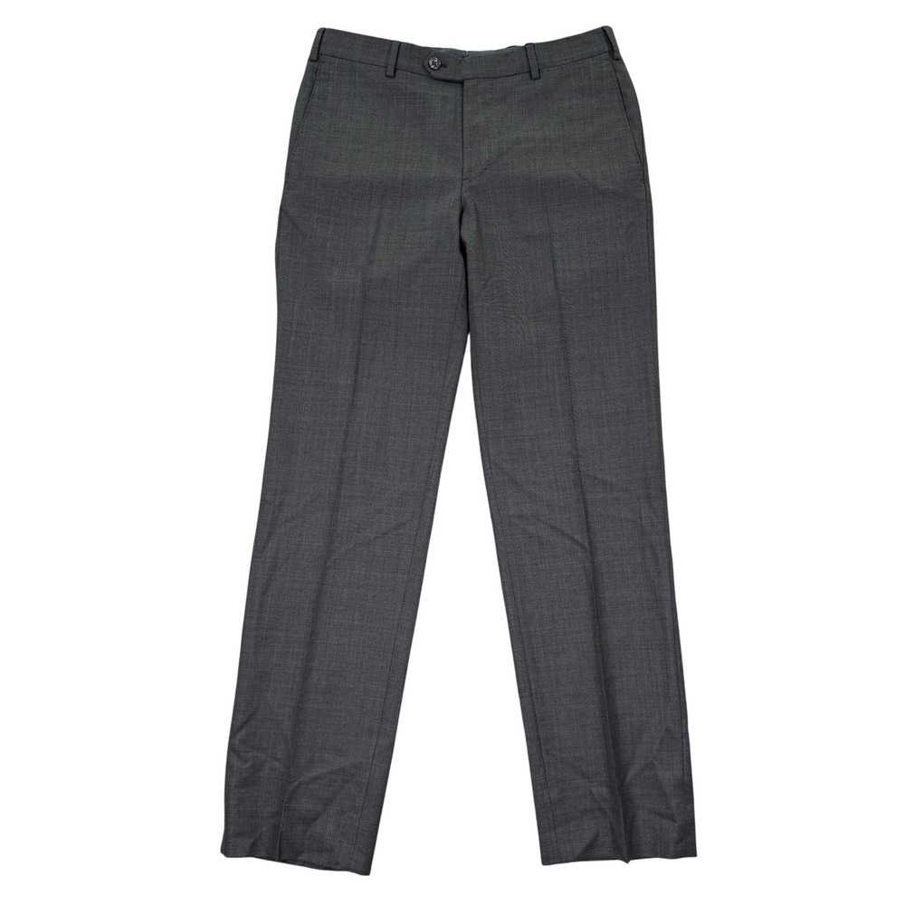 J. Hilburn Vitale Barberis Canonico Mens 32x32 Wool Dress Pants Adult Gray EUC